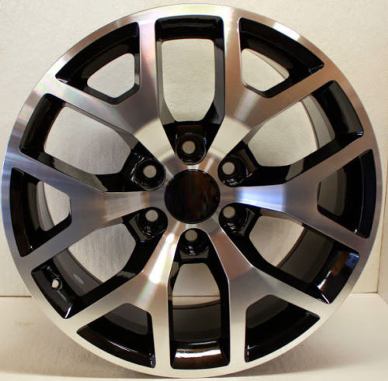 Chevy 22 Inch Black and Machine Honeycomb Rims for Silverado, Tahoe ...