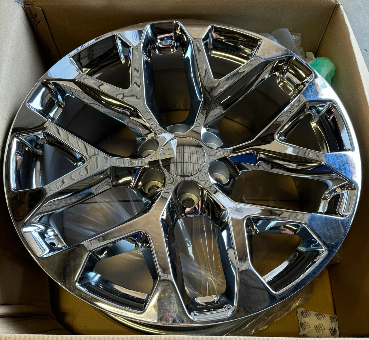 Chrome 20" Snowflake Wheels with BFG KO3 A/T Tires for GMC Sierra, Yukon, Denali - New Set of 4