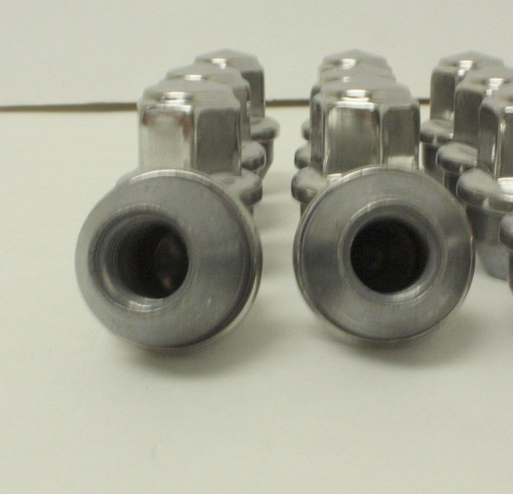 New Set of 24 2015 and newer Ford F-150 Factory OEM Polished Takeoff Lug Nuts