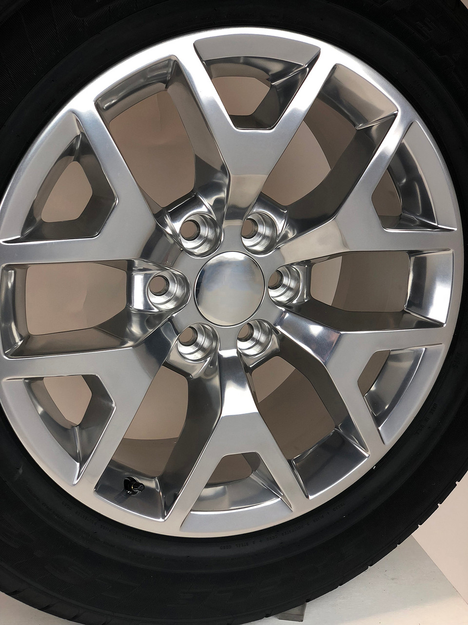 Polished 20" Honeycomb Wheels with Goodyear Tires for GMC Sierra, Yukon, Denali