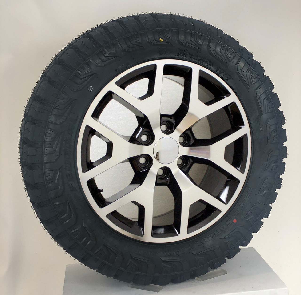Chevy Style Honeycomb Black and Machine 20