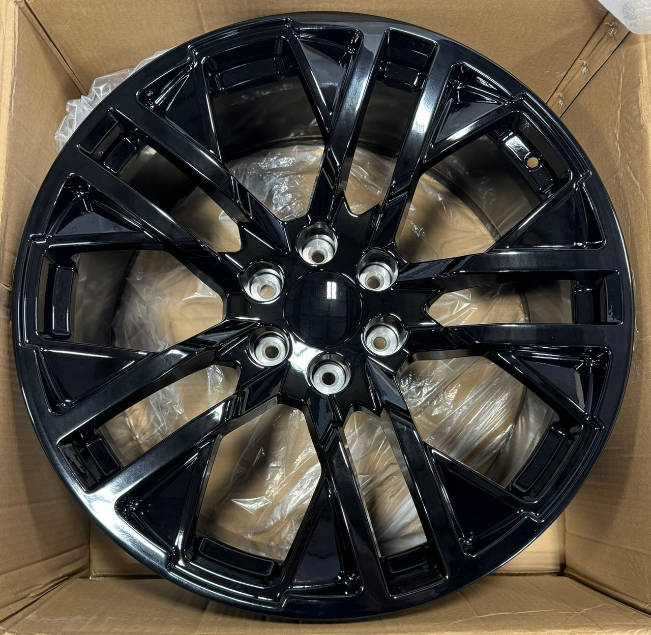 Gloss Black 22" Next Gen Sierra Wheels for Chevy Silverado, Tahoe, Suburban - New Set of 4