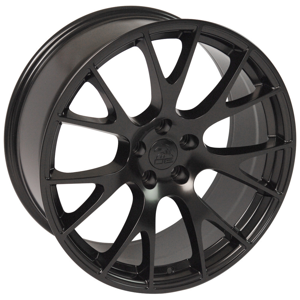 20 inch Satin Black Dodge Charger Challenger Hellcat Replica Wheel