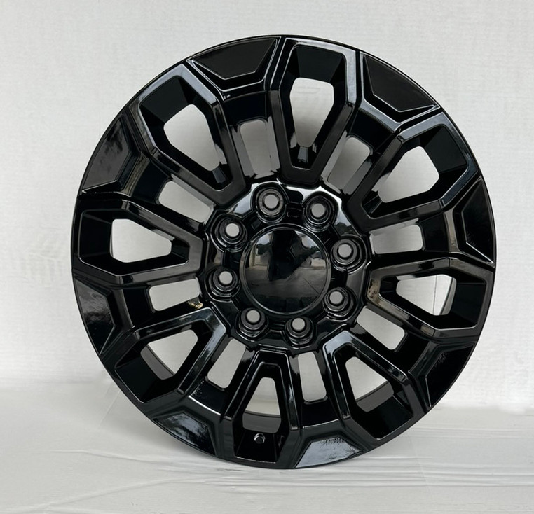 Chevy 2500 HD 2011 and newer Gloss Black 8 Lug 22