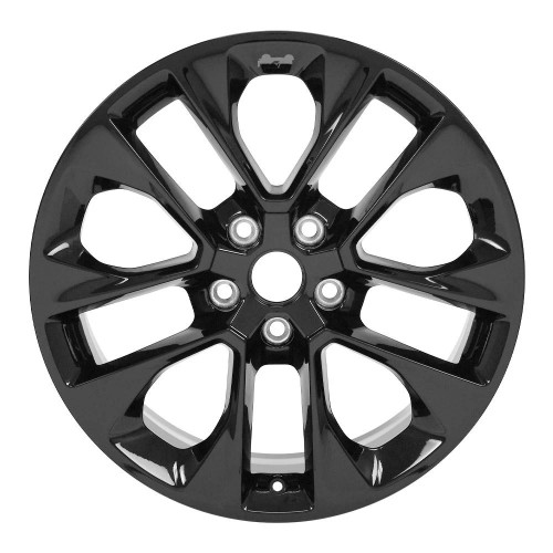 Gloss Black 20" OEM Double Spoke Wheels for Jeep Wrangler, Gladiator, Grand Cherokee, Dodge Durango