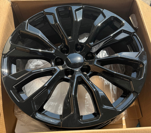 Gloss Black 22" High Country CV30 Wheels with All Season Tires for Chevy Silverado, Tahoe, Suburban - New Set of 4