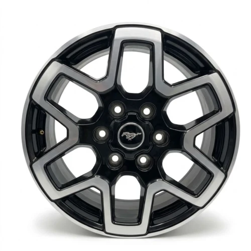 Set Of Five New Takeoff Ford Bronco OEM 18" Black And Machine Wheels