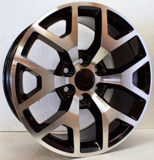 Black and Machine 20" Honeycomb Wheels for GMC Sierra, Yukon, Denali - New Set of 4