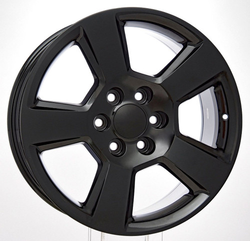 Gloss Black 20" New Style LTZ Wheels for Chevy Silverado, Tahoe, Suburban - New Set of 4