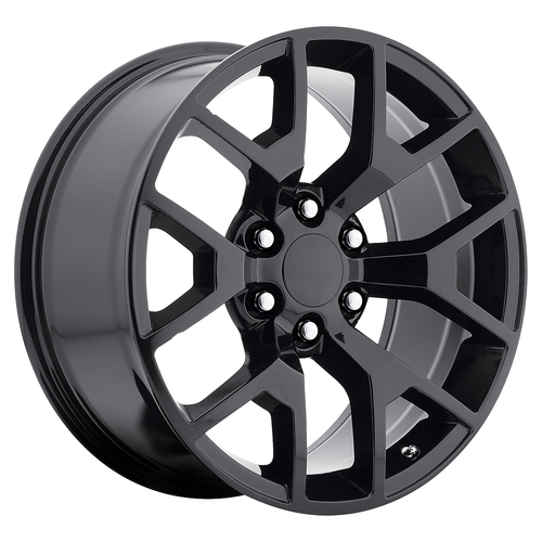 Gloss Black 22" Honeycomb Wheels for Chevy Silverado, Tahoe, Suburban - New Set of 4