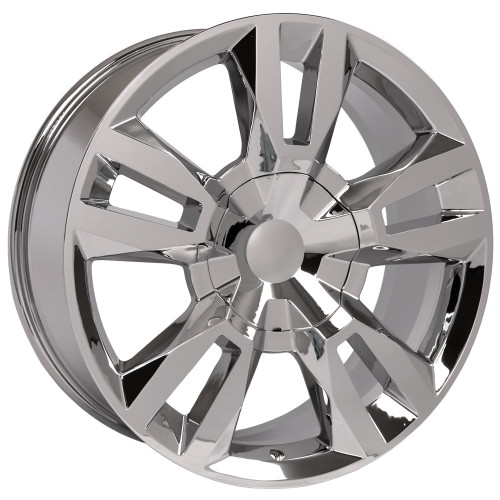 Chrome 22" RST Style Split Spoke Wheels for Chevy Silverado, Tahoe, Suburban - New Set of 4