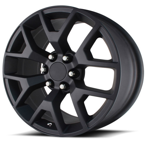 Satin Black 24" Honeycomb Wheels for GMC or Chevy 1500 Trucks and SUVs