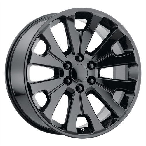 Gloss Black 24" Open Spoke Wheels for GMC and Chevy 1500 Trucks and SUVs