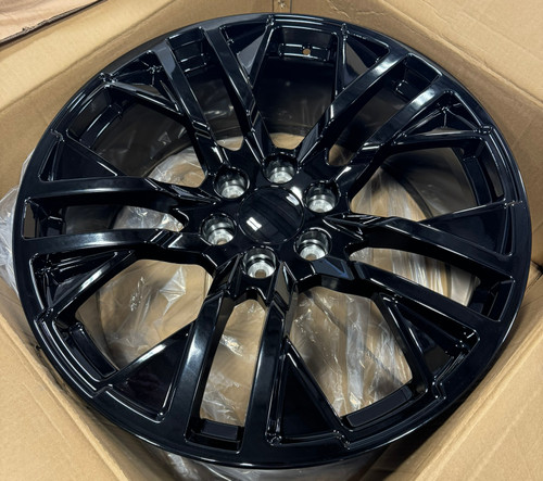 Gloss Black 22" Next Gen Sierra Wheels for Chevy Silverado, Tahoe, Suburban - New Set of 4