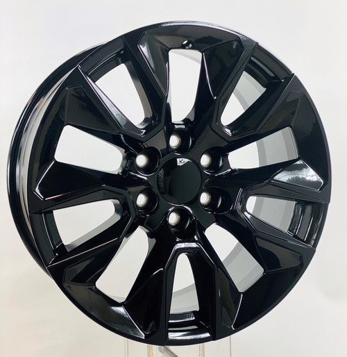 Gloss Black 20" RST Style Wheels for Chevy Silverado, Tahoe, Suburban - New Set of 4