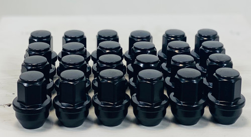 New Set of 24 2015 and newer Ford F-150 Black Lug Nuts