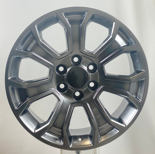 Hyper Silver 20" Seven Spoke Wheels for GMC Sierra, Yukon, Denali - New Set of 4