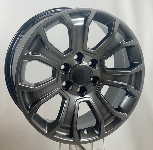 Hyper Silver 20" Seven Spoke Wheels for GMC Sierra, Yukon, Denali - New Set of 4
