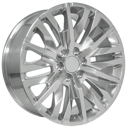 Polished 22" Multi Spoke Wheels for Chevy Silverado, Tahoe, Suburban - New Set of 4