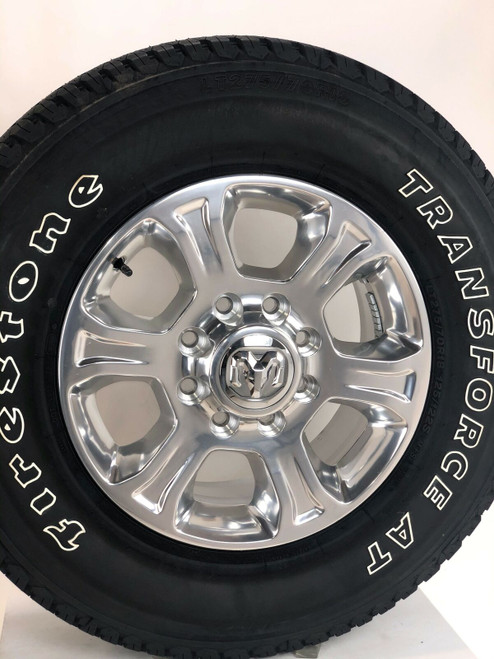 Set of Four New Takeoff 18" OEM Dodge Ram 2500 Polished Wheels With Firestone Tires