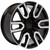 Black and Machine 20" AT4 Style Split Spoke Wheels with Highway Tread Tires - New Set of 4