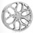 Chrome 22" Snowflake Wheels with All Season Tires for Chevy and GMC Trucks and SUVs- New Set of 4