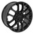 Gloss Black 22" Notched Honeycomb Wheels for GMC Sierra, Yukon, Denali - New Set of 4