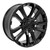 Satin Black 24" Notched RST Wheels for GMC and Chevy 1500 Trucks and SUVs