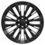 Satin Black 24" Twelve Quarter Spoke Escalade Style Wheels for GMC, Chevy, Cadillac 1500 Trucks and SUVs