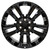 Gloss Black 22" Notched RST Wheels for Chevy Silverado, Tahoe, Suburban - New Set of 4