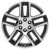 Gunmetal and Machine 22" Five Split Spoke Wheels for Chevy Silverado, Tahoe, Suburban - New Set of 4