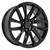 Gloss Black 22" Twelve Angled Spoke SSX Wheels for Cadillac Escalade, GMC Sierra, Yukon, Denali