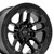 Set Of Five New Jeep Wrangler 17" Satin Black Defiant Wheels