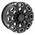 Black and Machine 20" 8 Lug 8-180 Honeycomb Wheels With 10 Ply Tires for 2011 and newer GMC Sierra HD 2500 3500 - New Set of 4