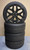 Satin Black 24" Snowflake Wheels with 305/35R24 Tires for Chevy and GMC Trucks and SUVs