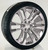 Chrome 24" Denali Raised Split Spoke Wheels with 295/35R24 Tires for Chevy and GMC Trucks and SUVs