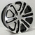 Black and Machine 20" Split Spoke Wheels with X/T Tires for GMC Sierra, Yukon, Denali - New Set of 4