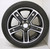 Black and Machine 22" Five Spoke Wheels with Bridgestone Tires for GMC Sierra, Yukon, Denali - New Set of 4