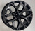 Gloss Black Milled 20" Snowflake Wheels for GMC Sierra, Yukon, Denali - New Set of 4