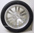 Chrome 22" Split Spoke Wheels with Bridgestone Tires for 2019 and newer Dodge Ram 6 Lug 1500 Truck