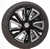 Gloss Black 22" with Angled Chrome Wheels with Bridgestone Tires for GMC Sierra, Yukon, Denali - New Set of 4