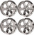 Chrome 22" Rally Style Six Spoke Wheels for Chevy Silverado, Suburban, Tahoe - New Set of 4
