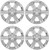 Chrome 22" Closed Spoke Wheels for Chevy Silverado, Tahoe, Suburban - New Set of 4