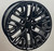 Black Milled 20" Six Split Spoke Wheels for Chevy Silverado, Tahoe, Suburban - New Set of 4