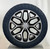 Black and Machine 22" Snowflake Wheels with 33x12.50R22 Tires for Chevy and GMC Trucks and SUVs- New Set of 4