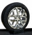 Chrome 22" Snowflake Wheels with All Season Tires for Chevy Silverado, Tahoe, Suburban - New Set of 4