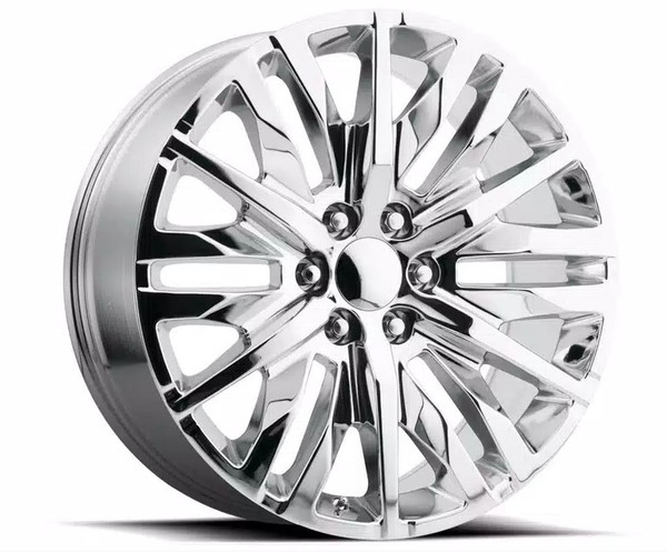 Chrome 22" Multi Spoke Wheels for GMC Sierra, Yukon, Denali - New Set of 4