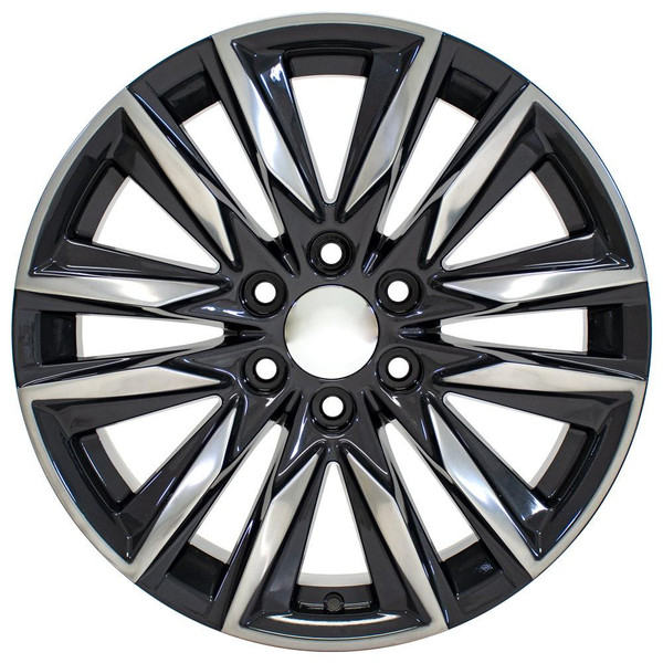 Gunmetal and Polished 20" Platinum Wheels for Chevy Silverado, Tahoe, Suburban - New Set of 4