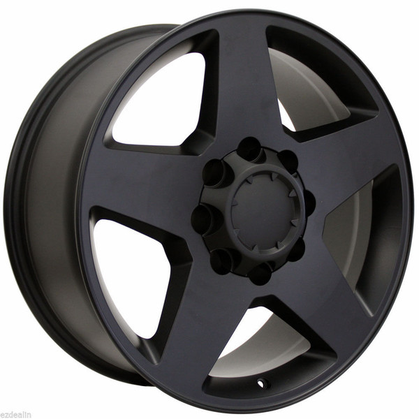 Satin Matte Black 20" 8 Lug 8-180 Wheels for 2011 and newer GMC 2500 3500 - New Set of 4