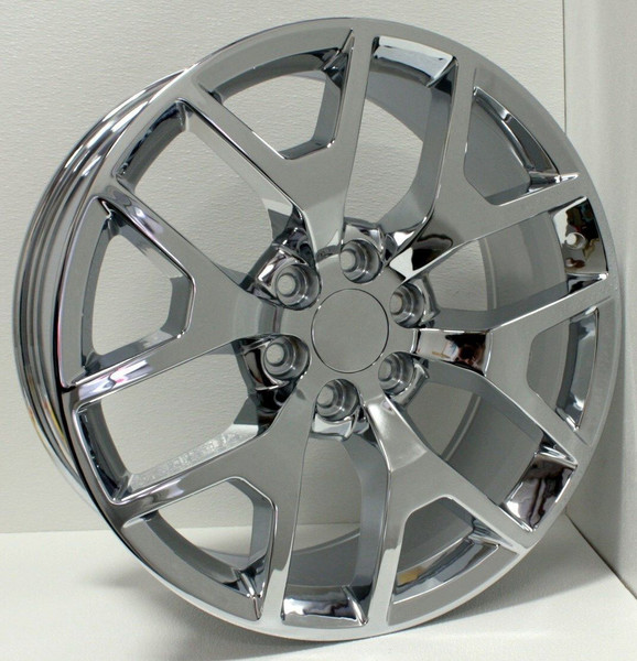 Chrome 22" Honeycomb Wheels for Chevy Silverado, Tahoe, Suburban - New Set of 4